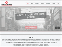 Tablet Screenshot of gravitydesignworks.com